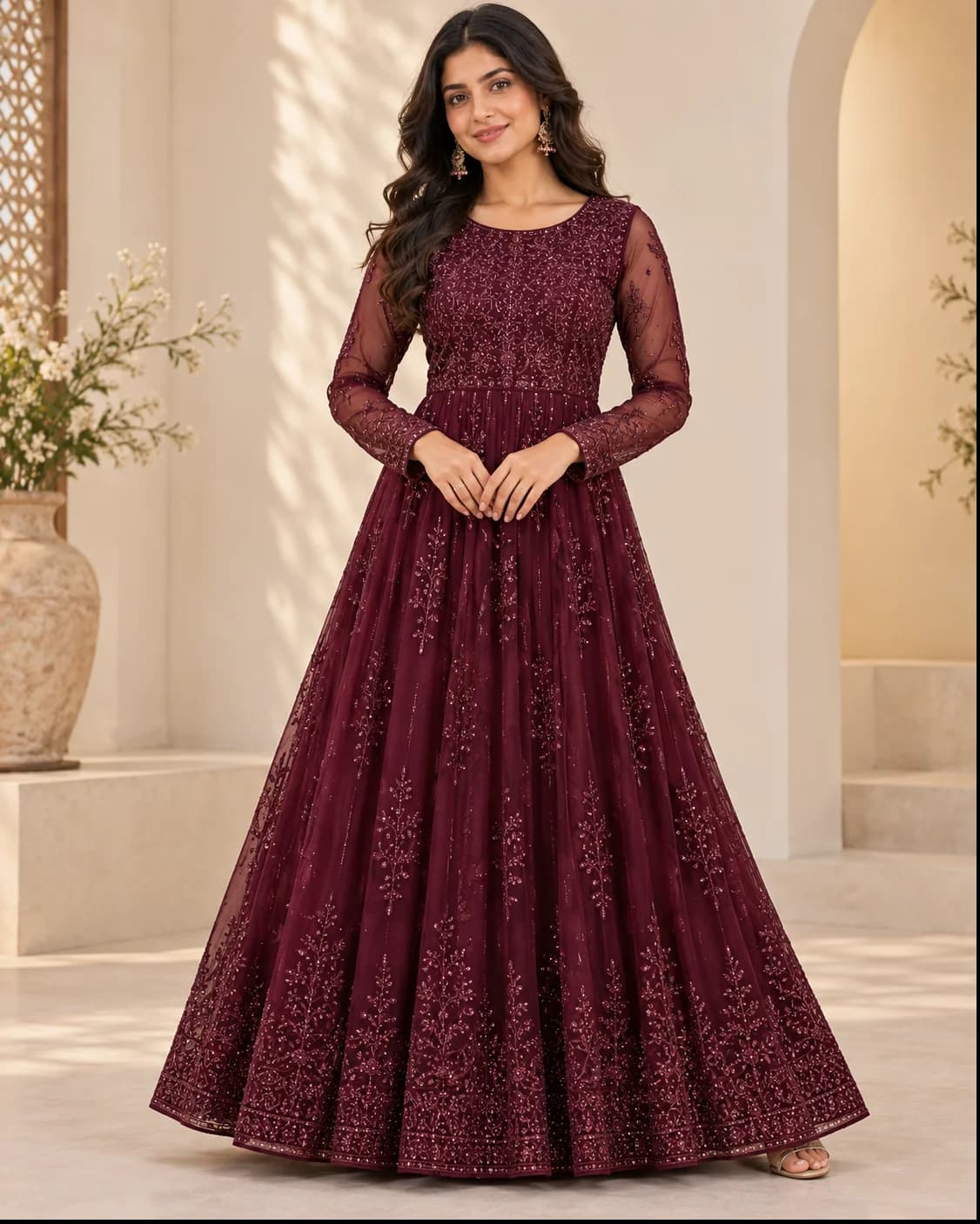 Embellished Ethnic Gown