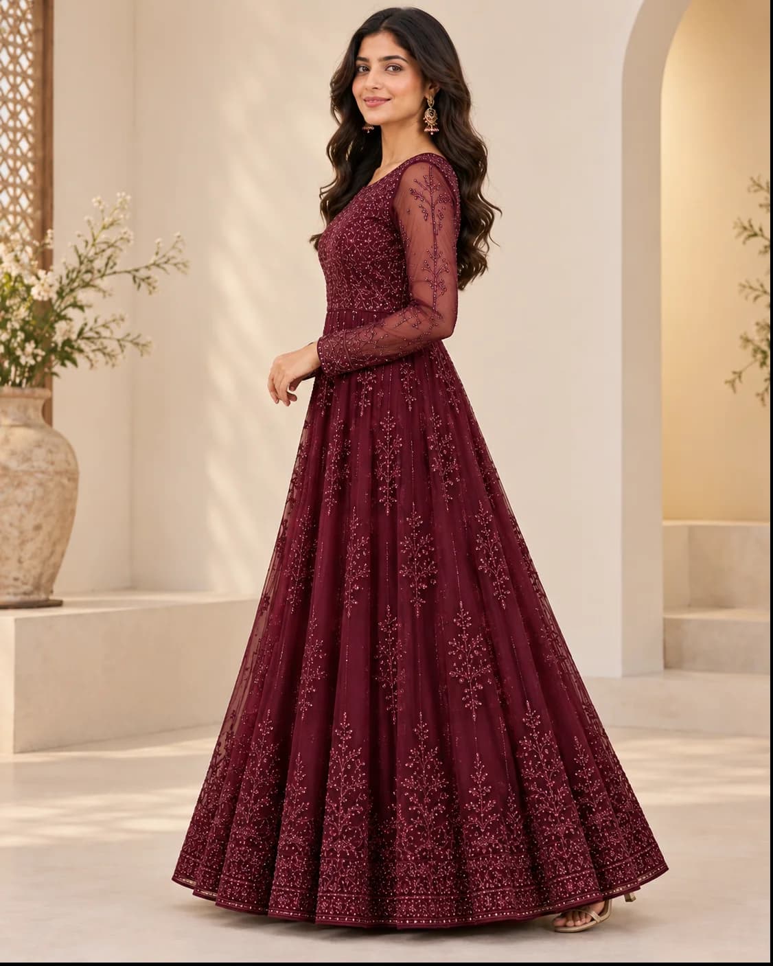 Embellished Ethnic Gown thumb 2