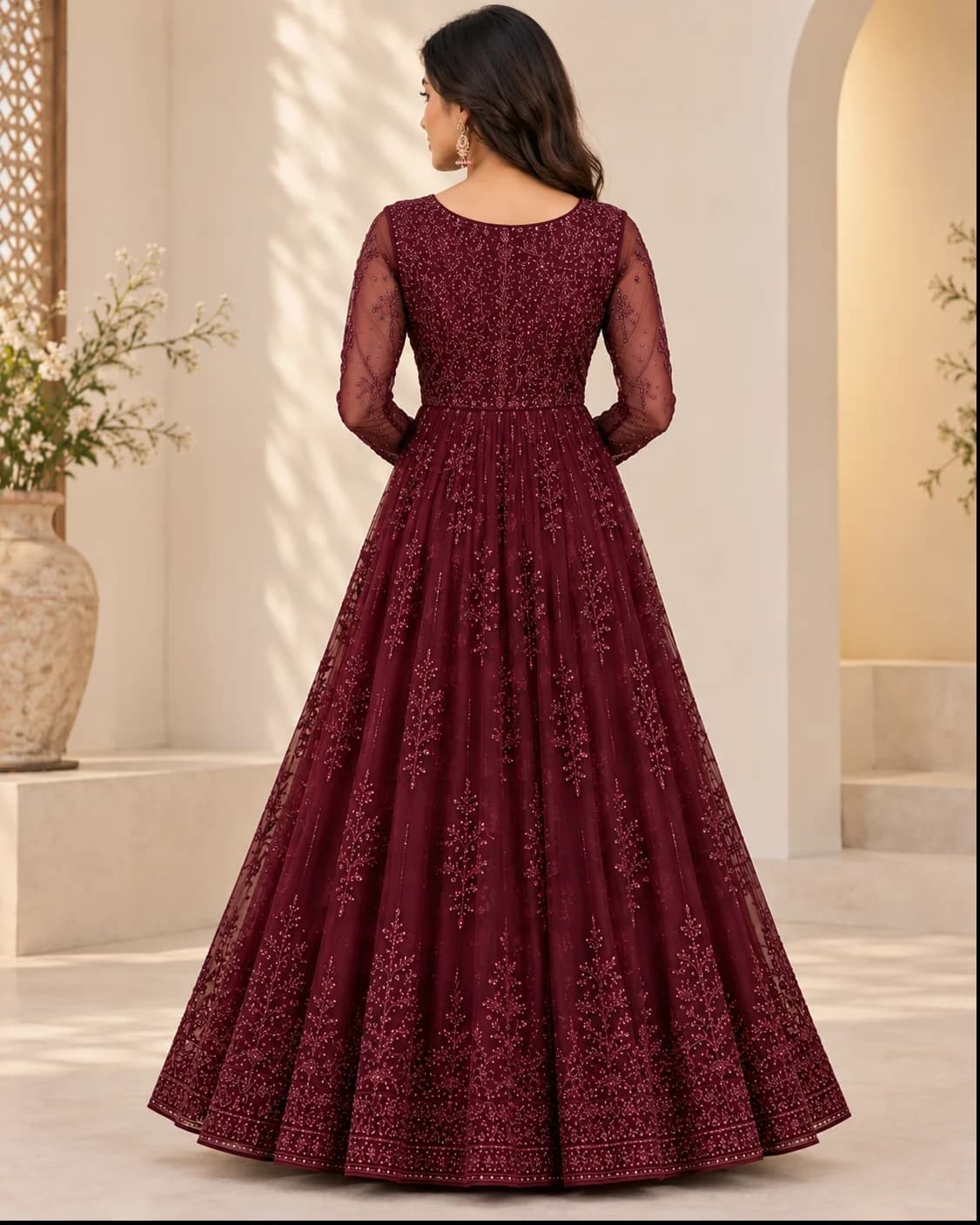 Embellished Ethnic Gown thumb 3