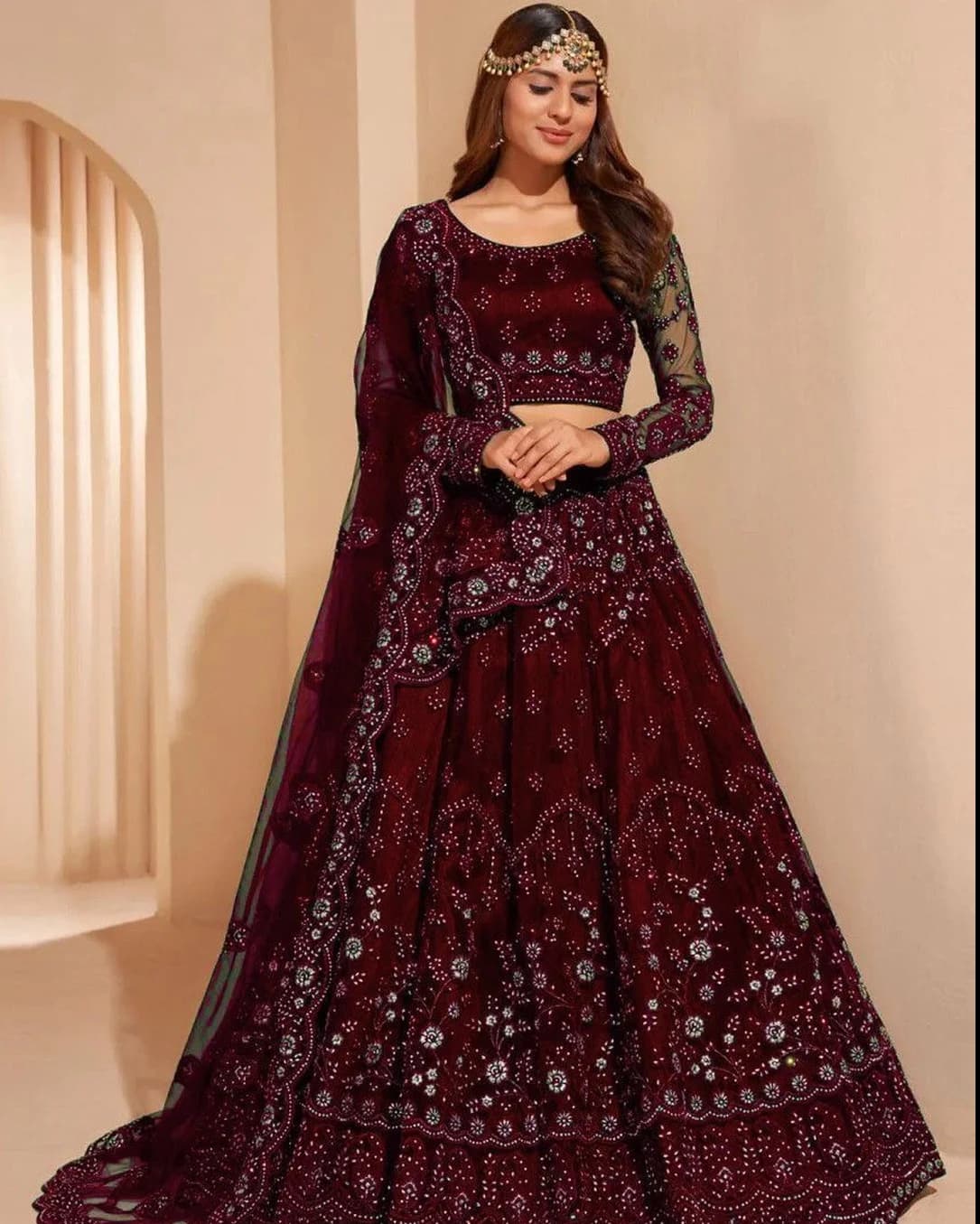 Bridal Zari Lehenga Set