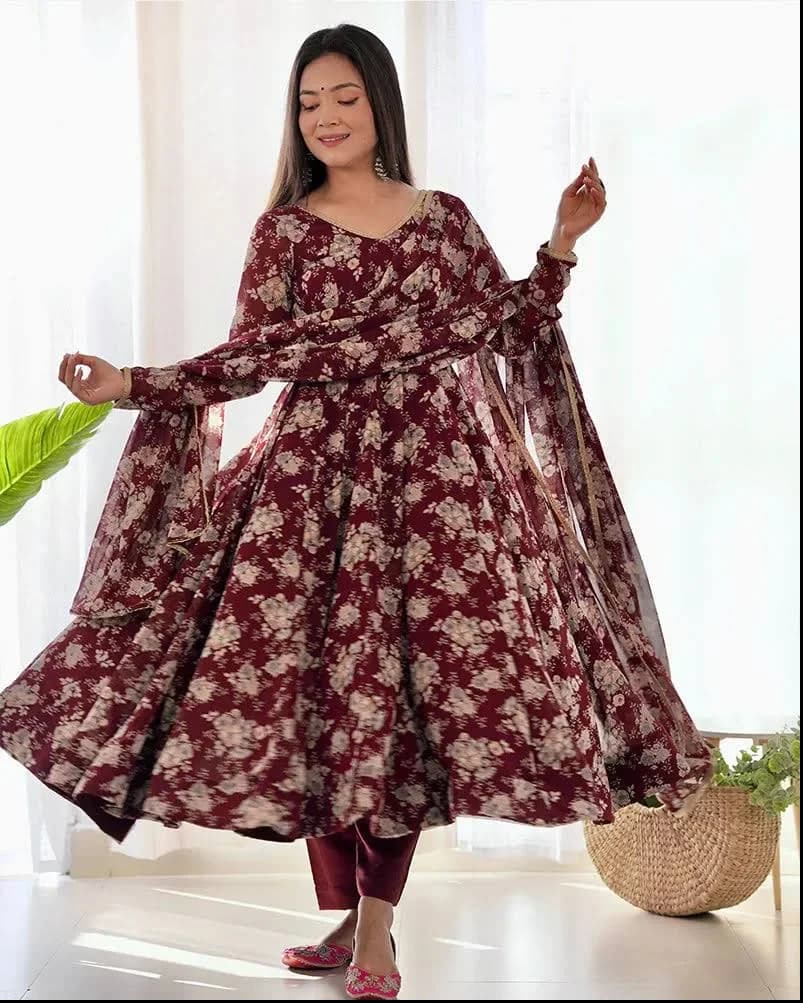 Georgette Anarkali Suit