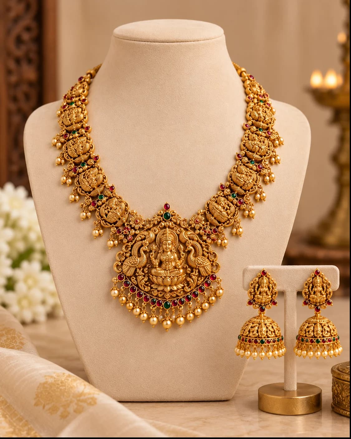 Temple Jewellery Set
